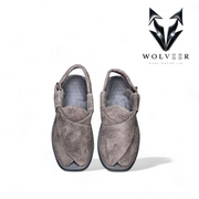 Wolveer Chocolate Brown Suede Alpha Peshawari Chappal
