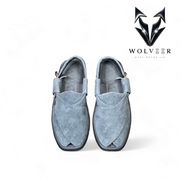 Wolveer Sky Blue Suede Alpha Peshawari Chappal