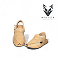 Wolveer Honey Camel  Suede Alpha Peshawari Chappal